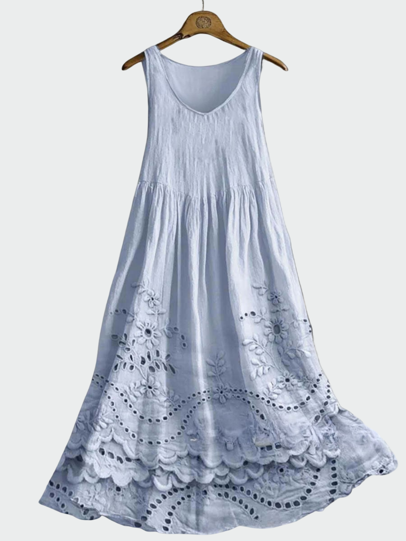 Nicole | Kleid mit Englischer Spitze