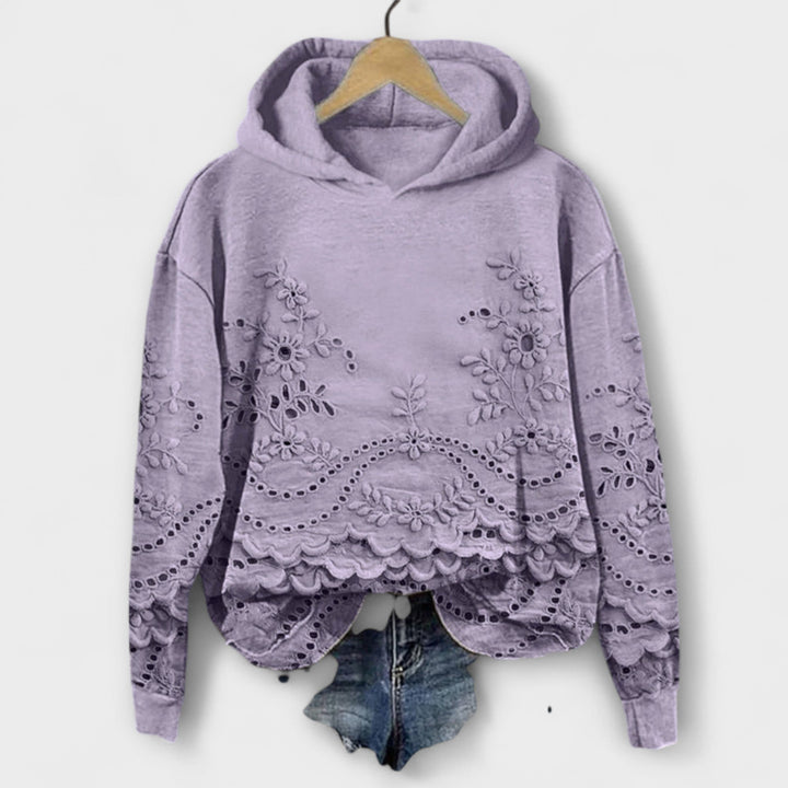 Karina | Vintage Hoodie Mit Blumenmuster