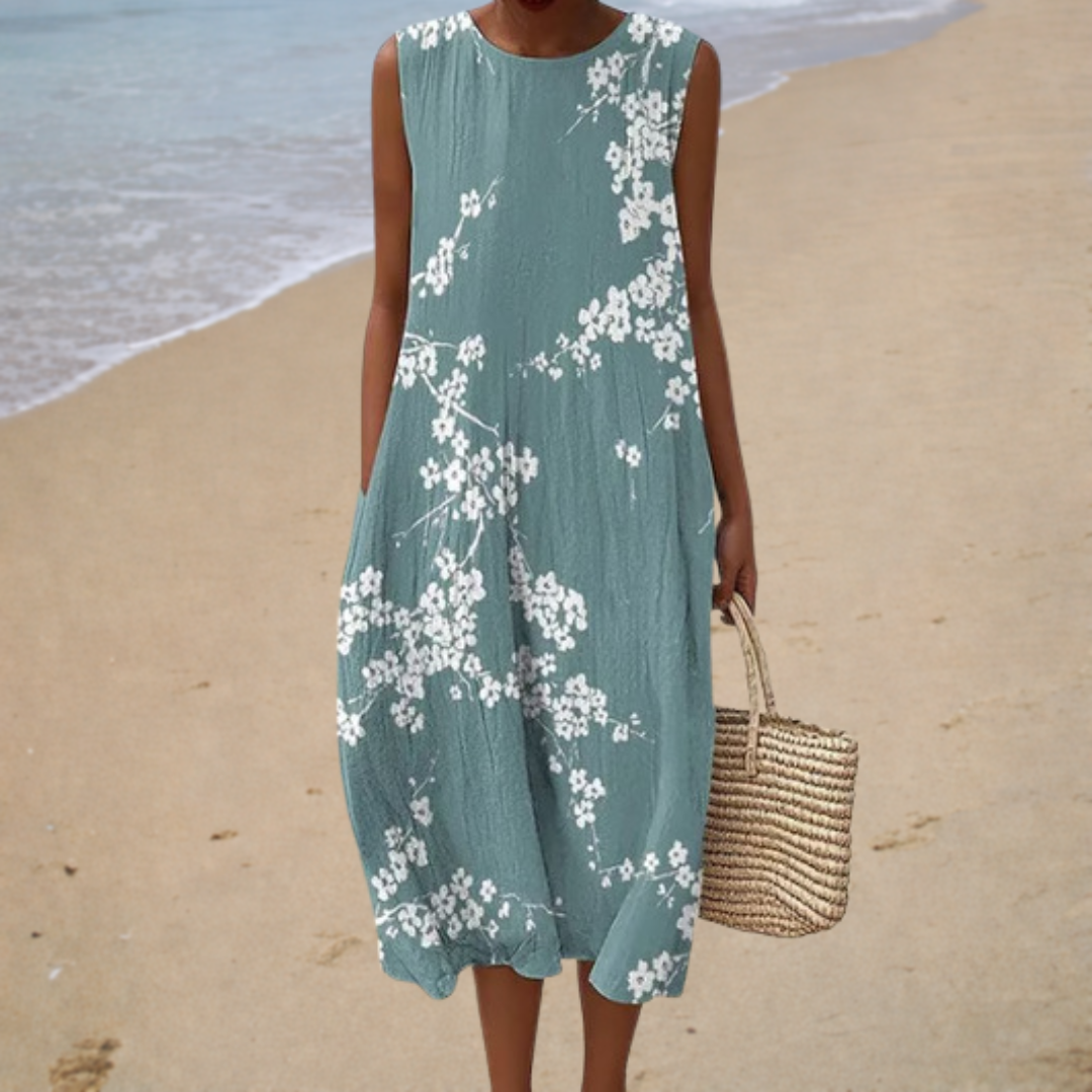 Lore | Bequemes Sommerkleid Ärmellos