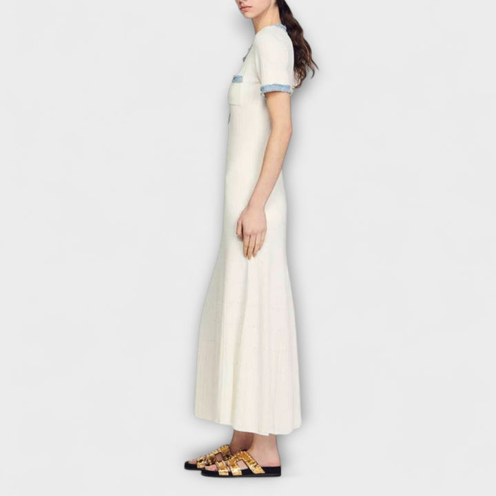 Magda | Strukturierte Maxi-Kleid