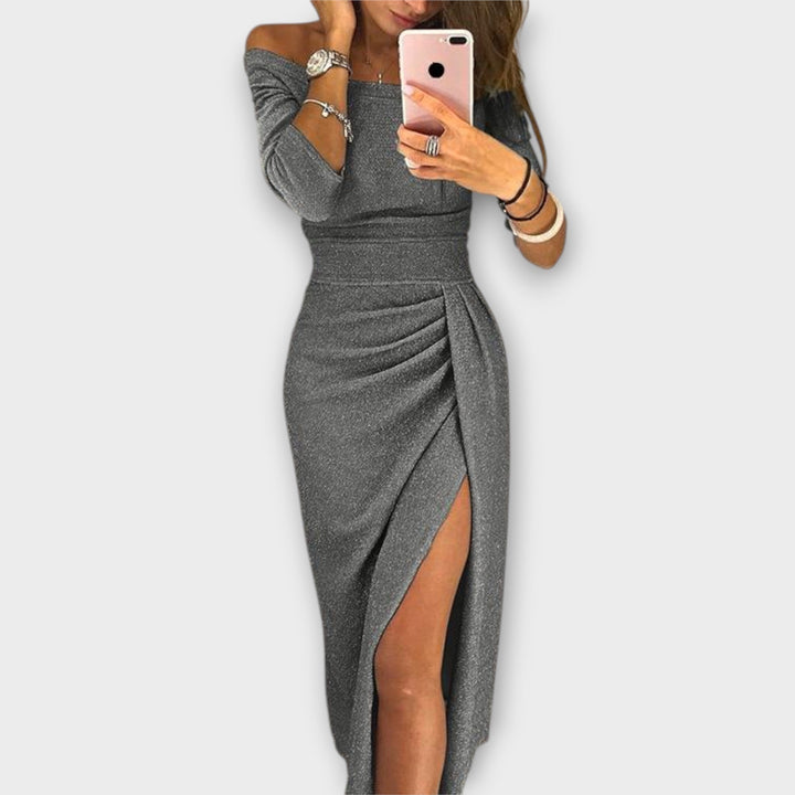 Helga | Elegantes schulterfrei Kleid