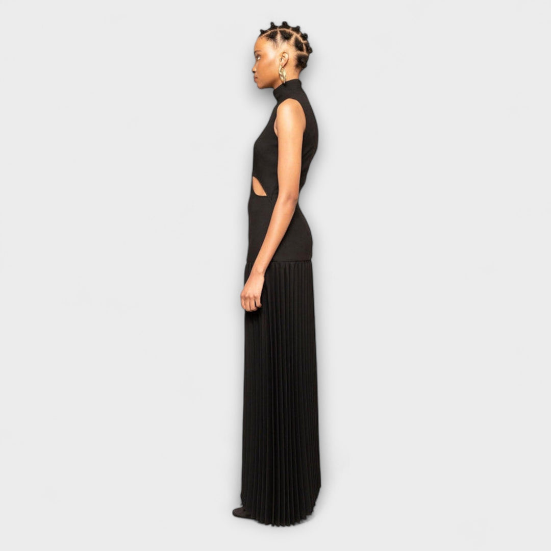 Felicitas | Maxikleid mit Falten und Ausschnitten
