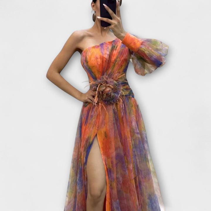 Lieselotte | Asymmetrisches Amelie-Maxikleid