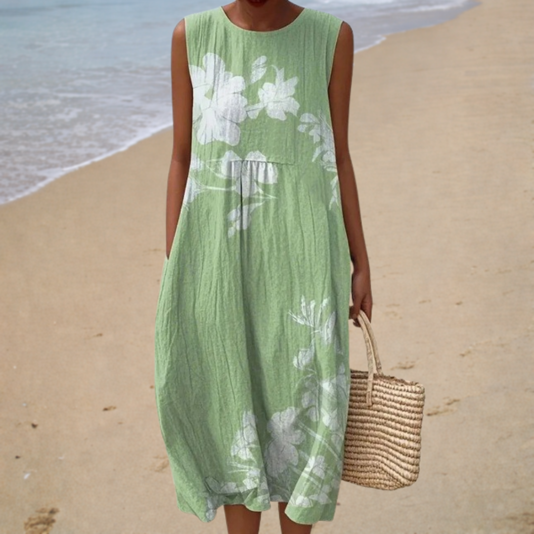 Rita | Bequemes Sommerkleid Ärmellos