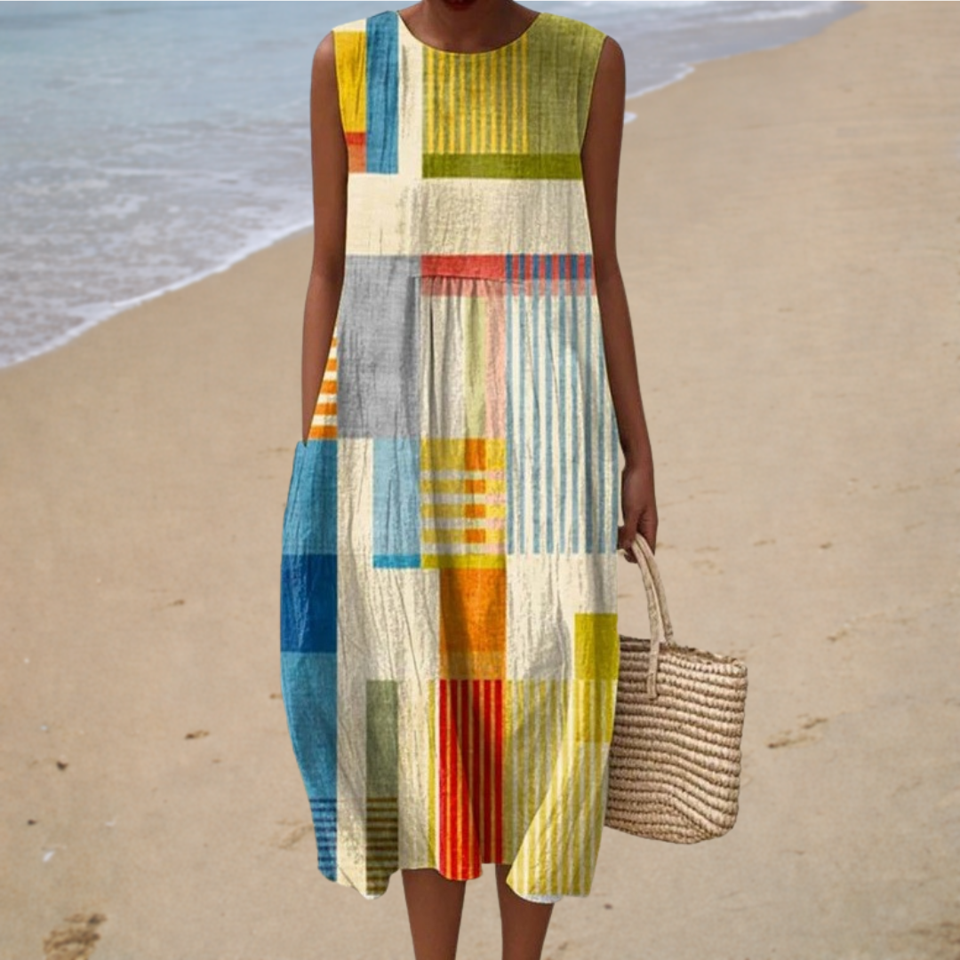 Zeynep | Bequemes Sommerkleid Ärmellos