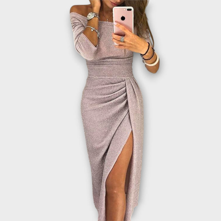 Helga | Elegantes schulterfrei Kleid