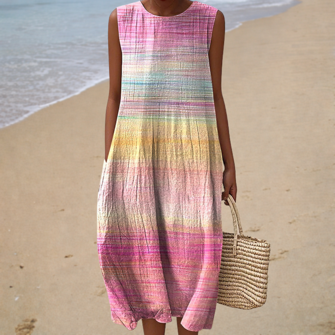 Liselotte | Bequemes Sommerkleid Ärmellos