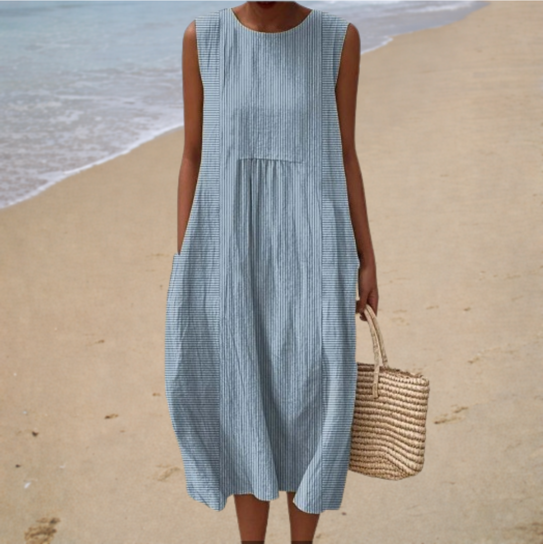 Roswitha | Bequemes Sommerkleid Ärmellos