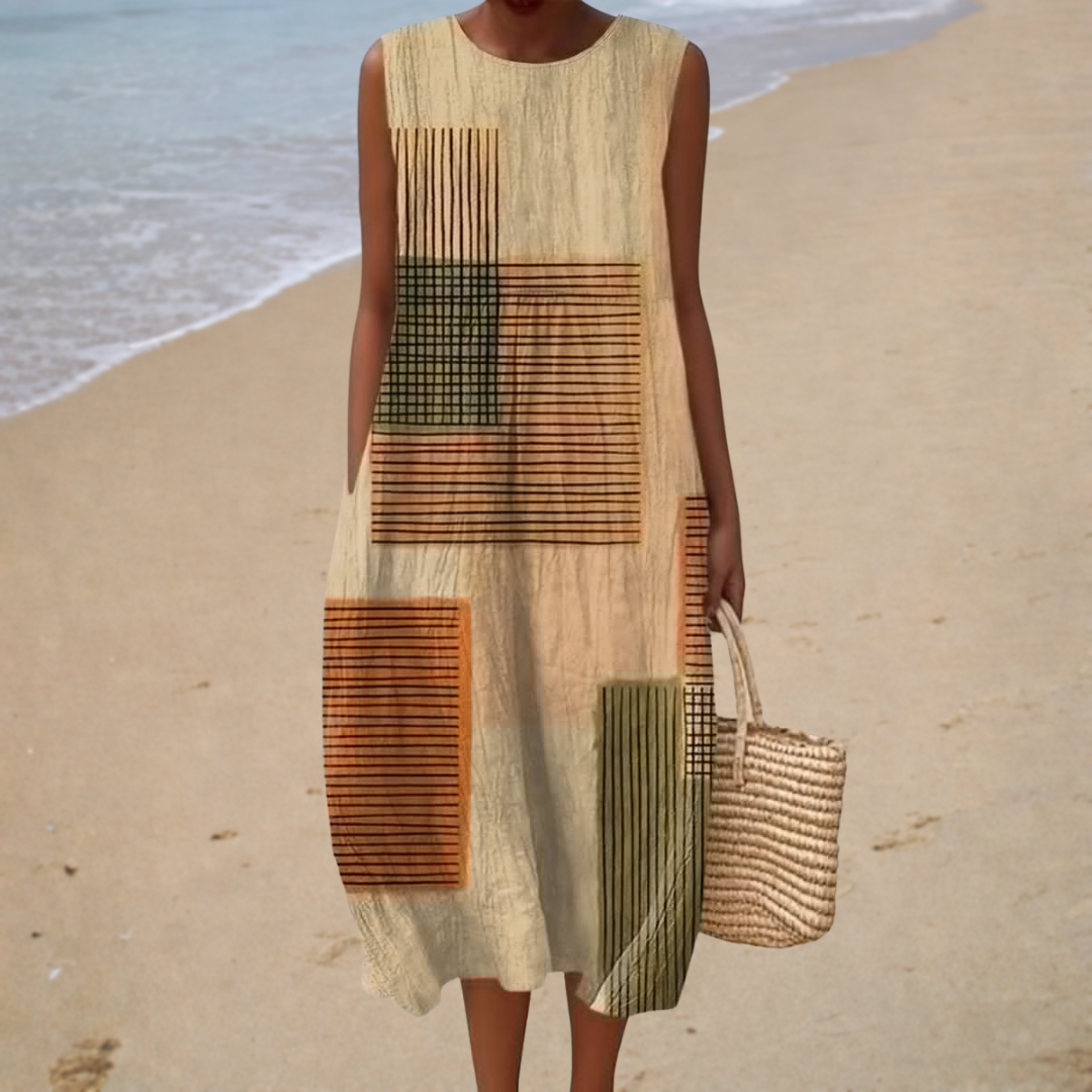 Ursula | Bequemes Sommerkleid Ärmellos