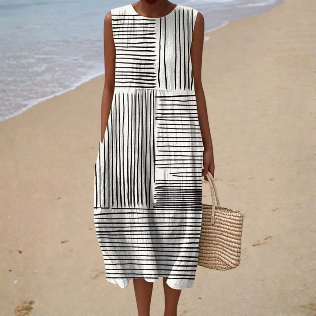 Amalia | Bequemes Sommerkleid Ärmellos