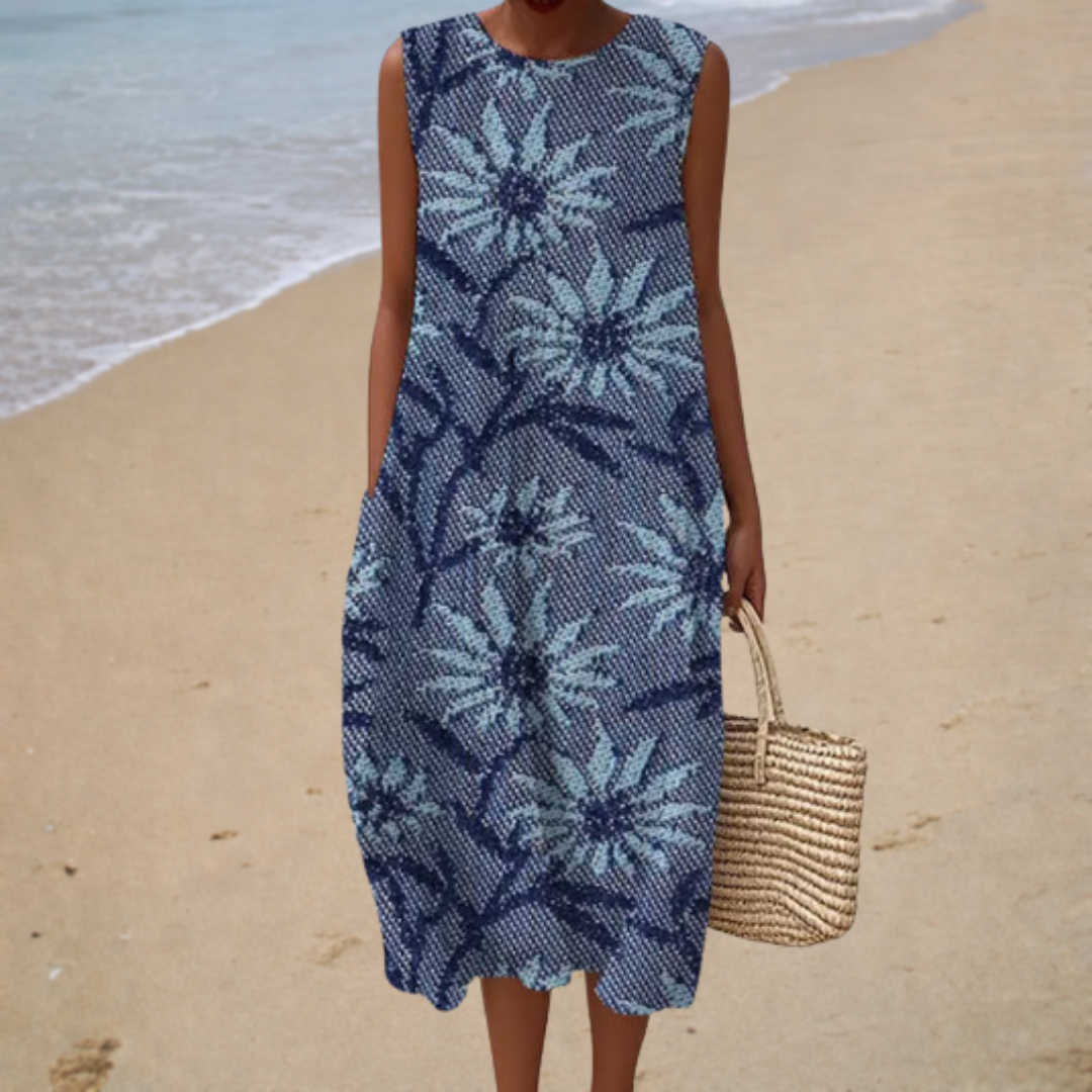 Selma | Bequemes Sommerkleid Ärmellos
