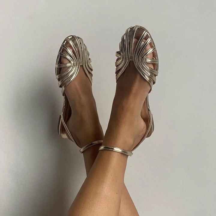 Ursel | Schmuck-Sandalen mit Riemchen