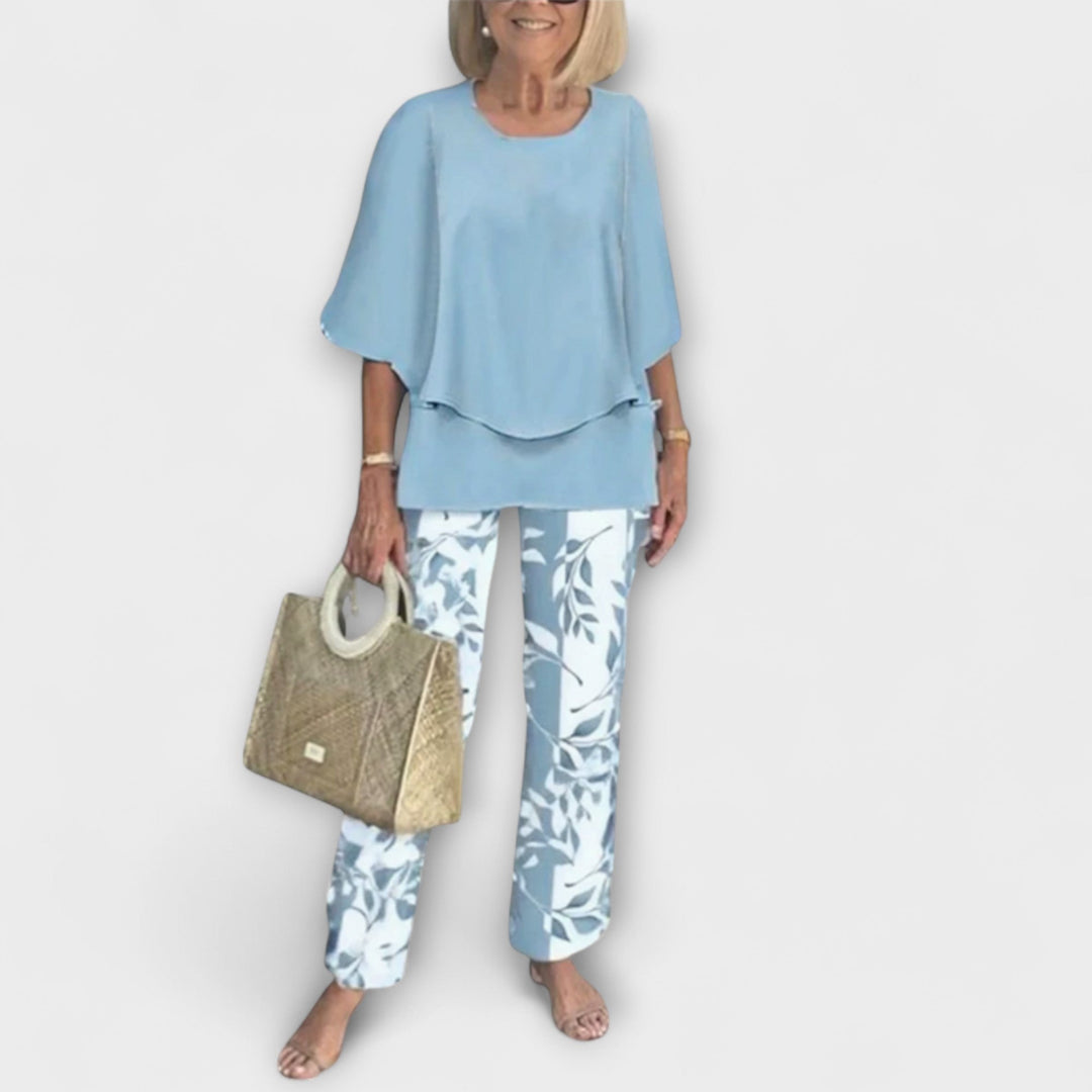 Clara | Modernes Set mit Bequemer Bluse und Hose