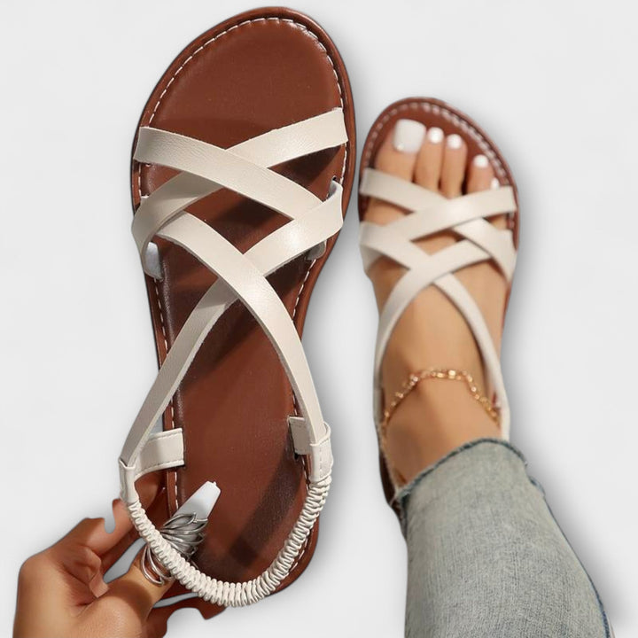 Mareike | Damen Sandalen mit leichtem Kreuzverschluss