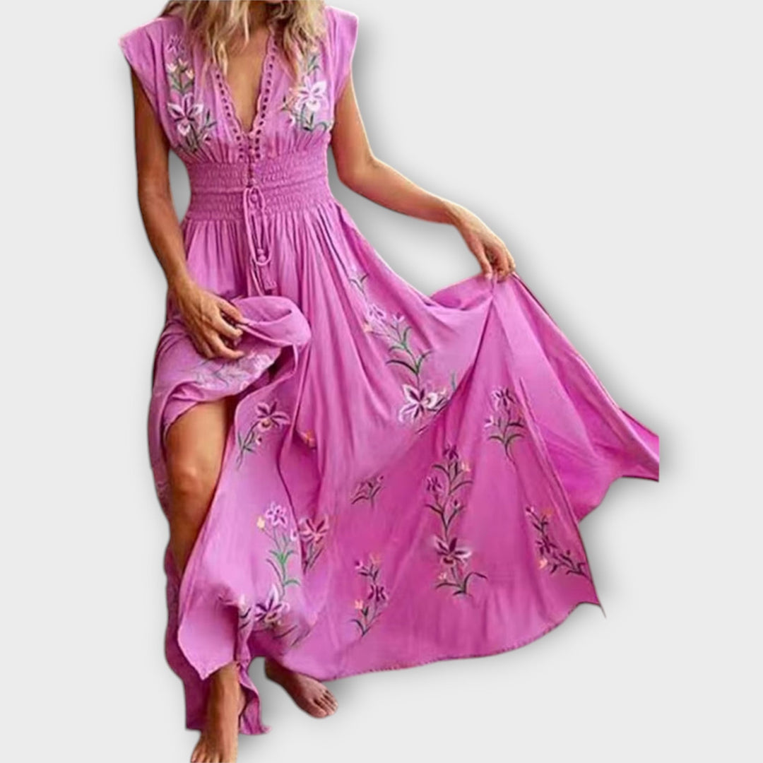 Esther | Boho-Kleid mit zauberhaften Stickereien