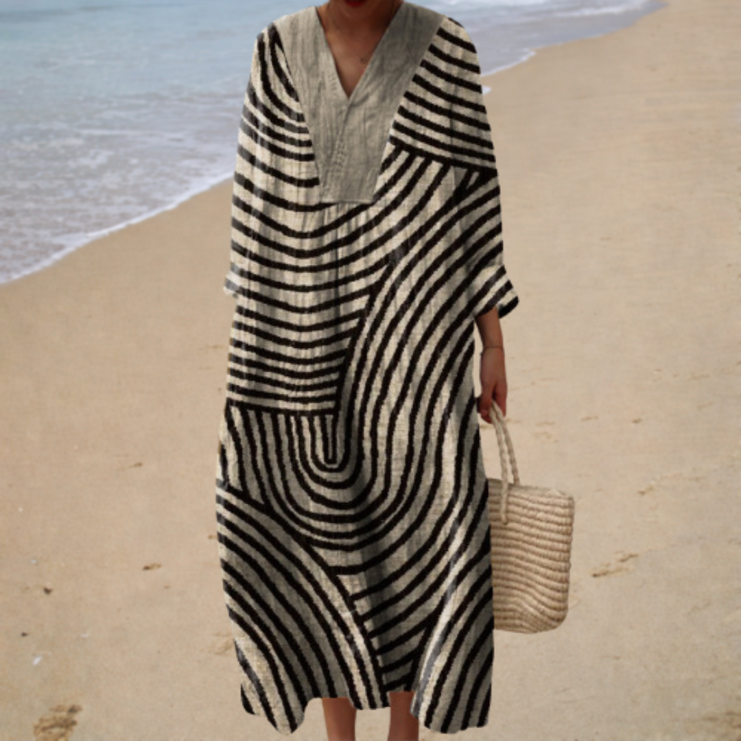 Imke | Schmeichelhaftes bedrucktes Sommerkleid