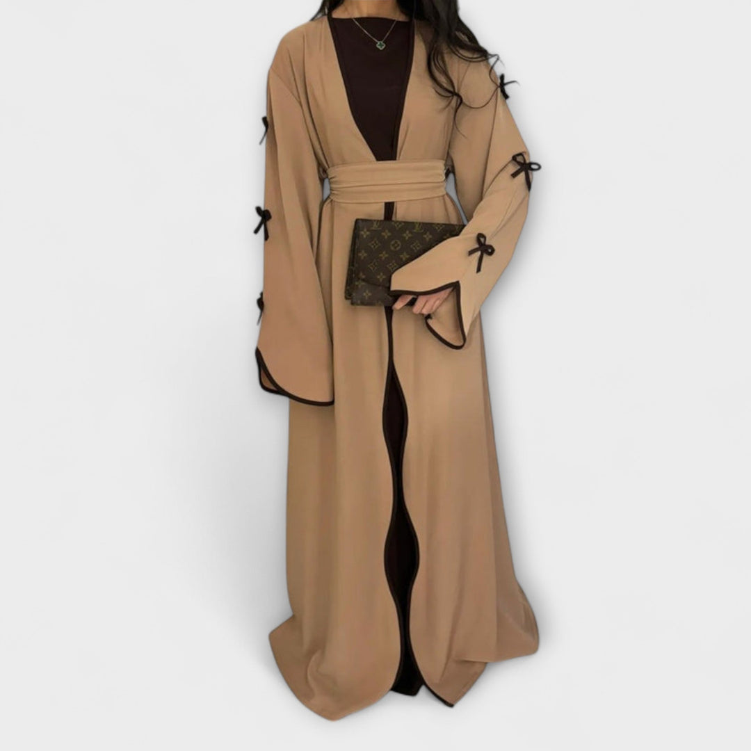 Marina | Schicker Strickjacke und Kleid Duo mit Schleifenverzierung
