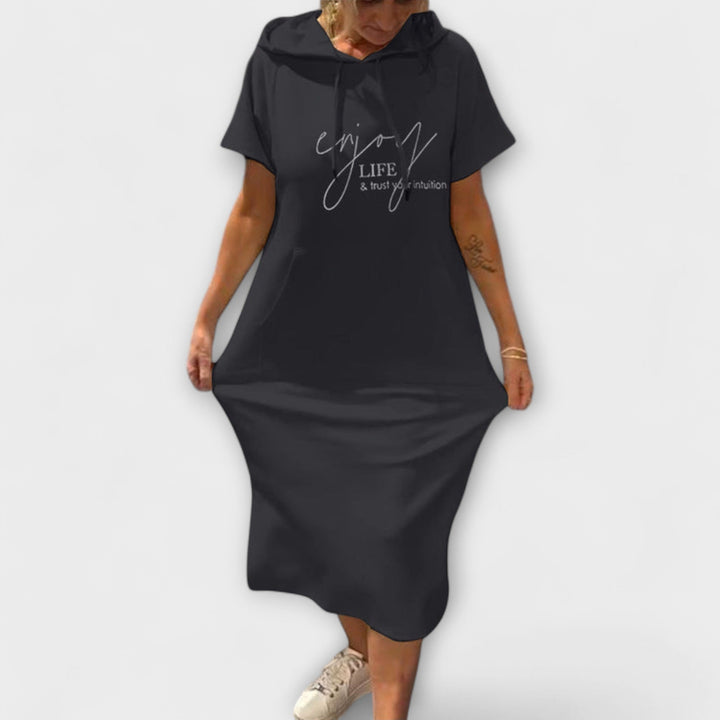 Nina | Entspanntes Kapuzenkleid Kleider