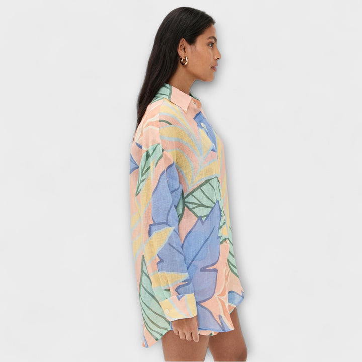 Elfriede | Tropisches Blattdruck Kurzset von Playa Boyfriend
