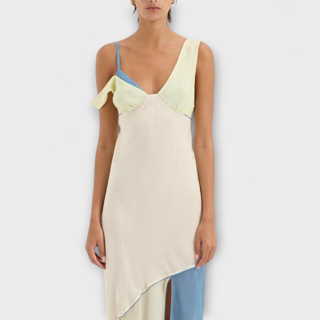 Gertrud | Thames Midi-Kleid mit Splice-Detail