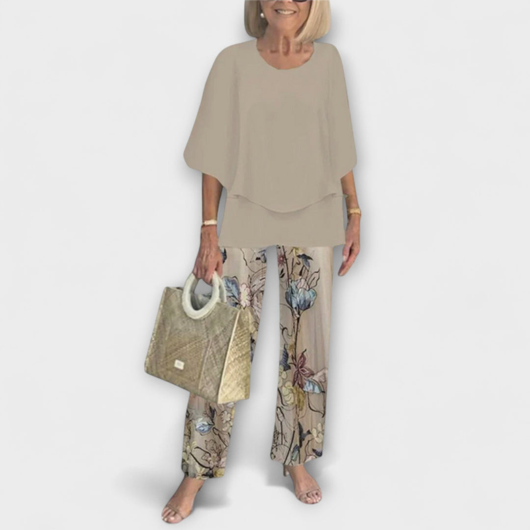 Clara | Modernes Set mit Bequemer Bluse und Hose