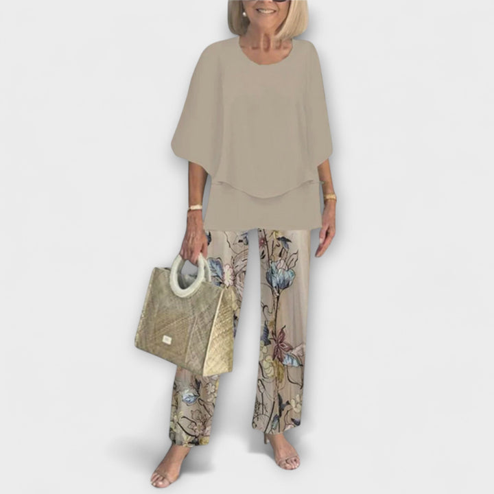 Clara | Modernes Set mit Bequemer Bluse und Hose