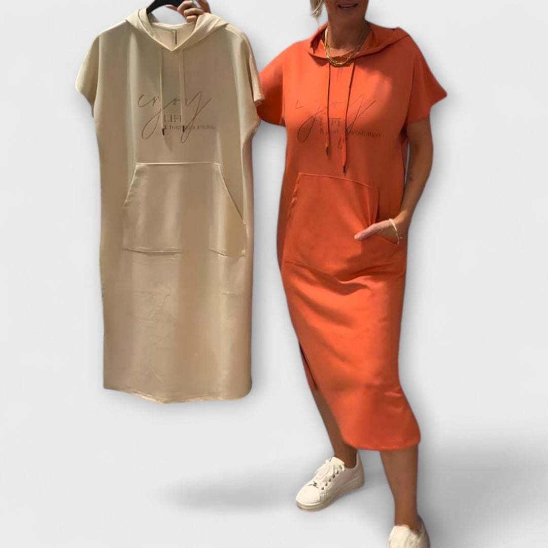 Nina | Entspanntes Kapuzenkleid Kleider