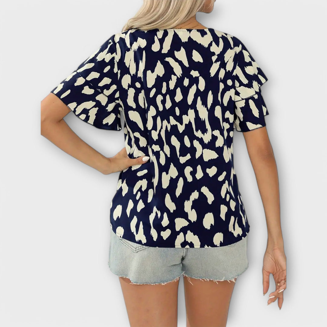 Kira | Lässige Bluse mit Rundhalsausschnitt