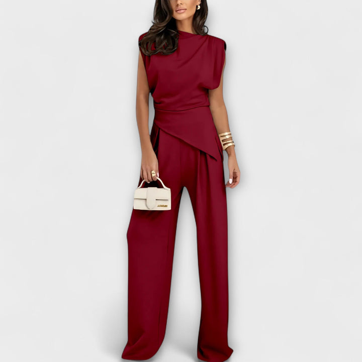 Charlotte | Asymmetrisches Ensemble mit Drapierten Schultern
