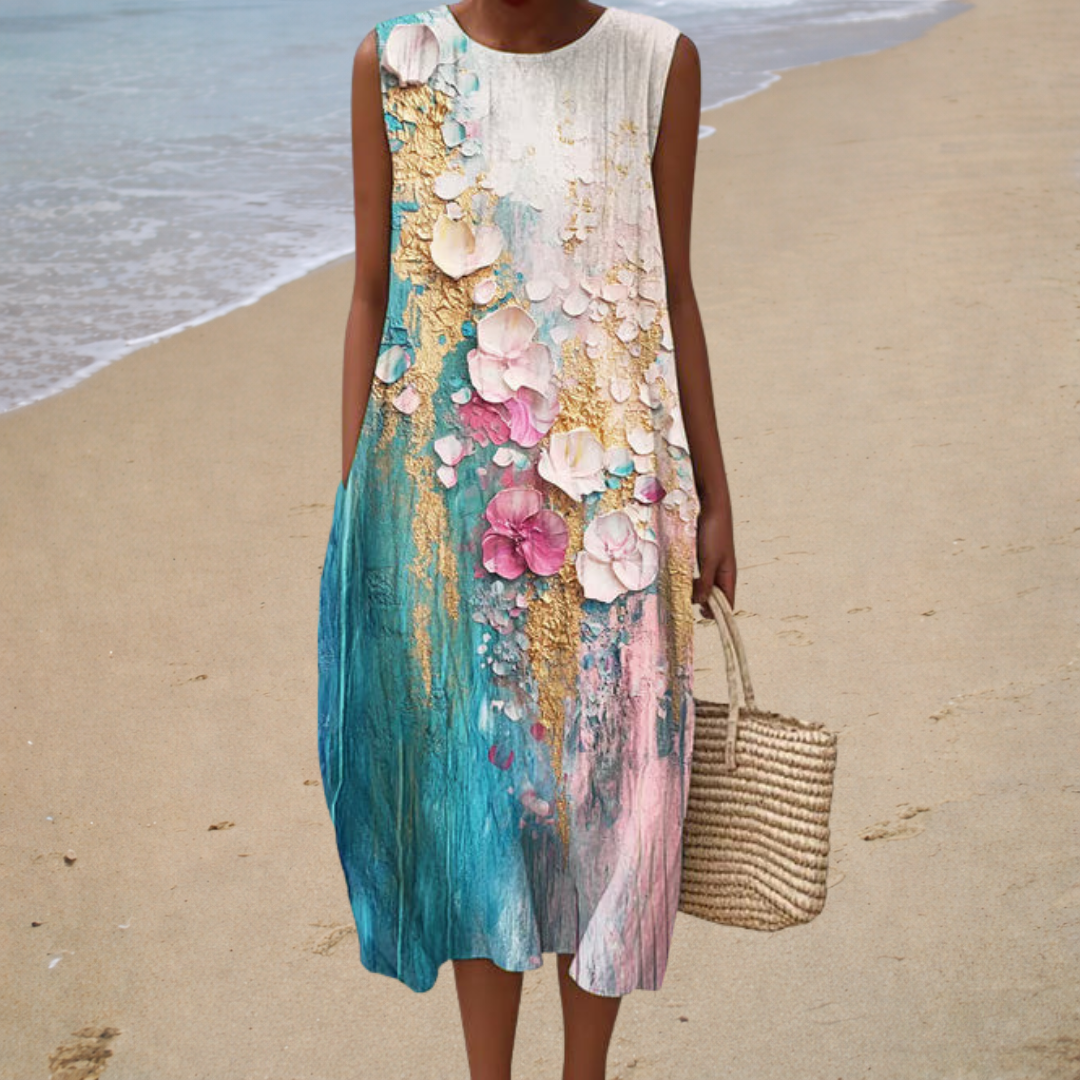 Rebekka | Bequemes Sommerkleid Ärmellos