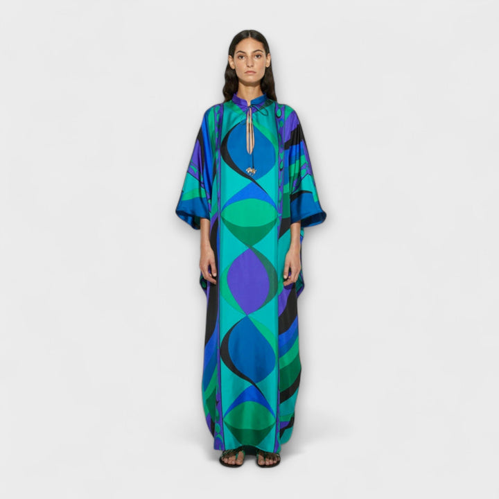 Almut | Lebendiger Psychedelischer Kaftan