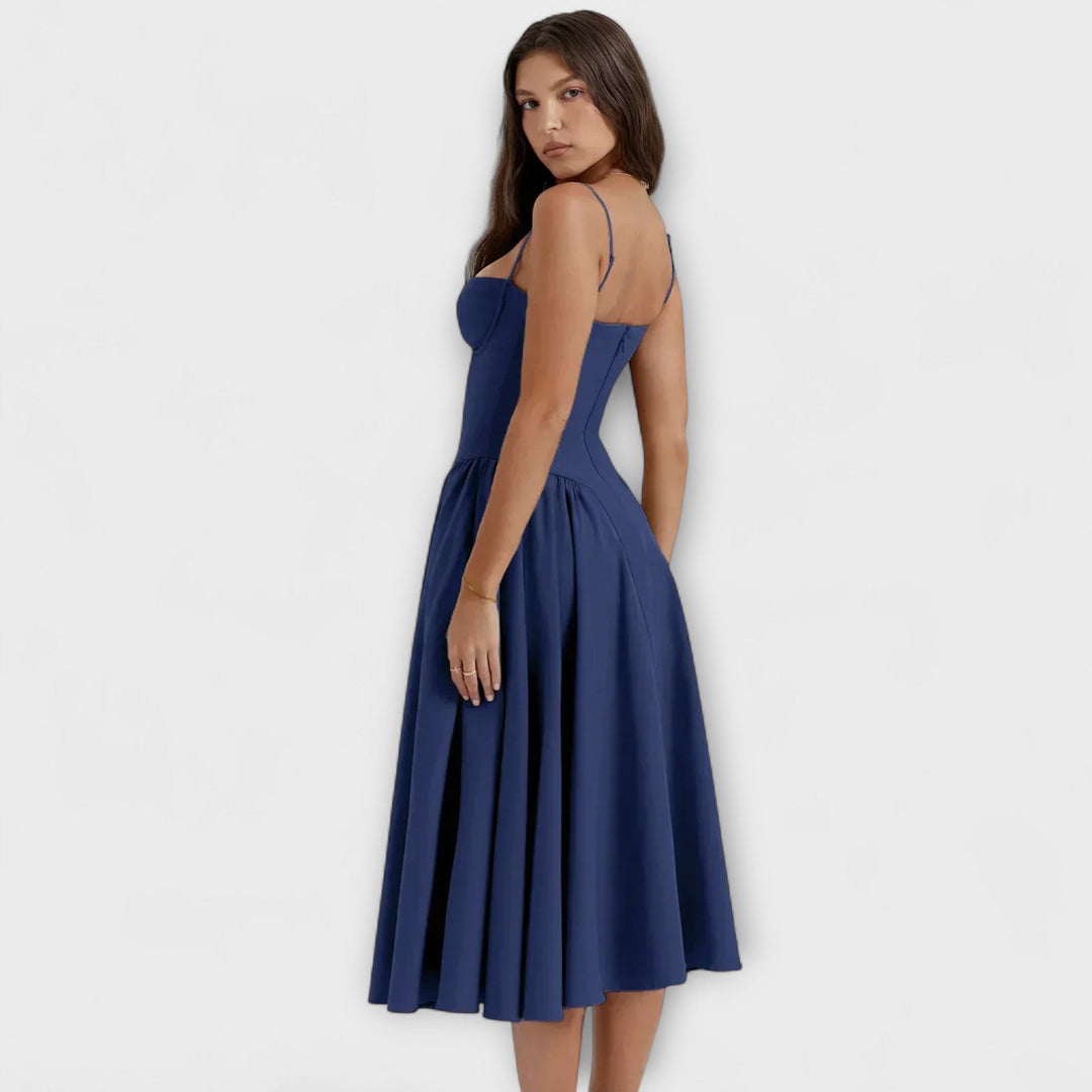 Caroline | Verfeinertes ärmelloses Korsettkleid