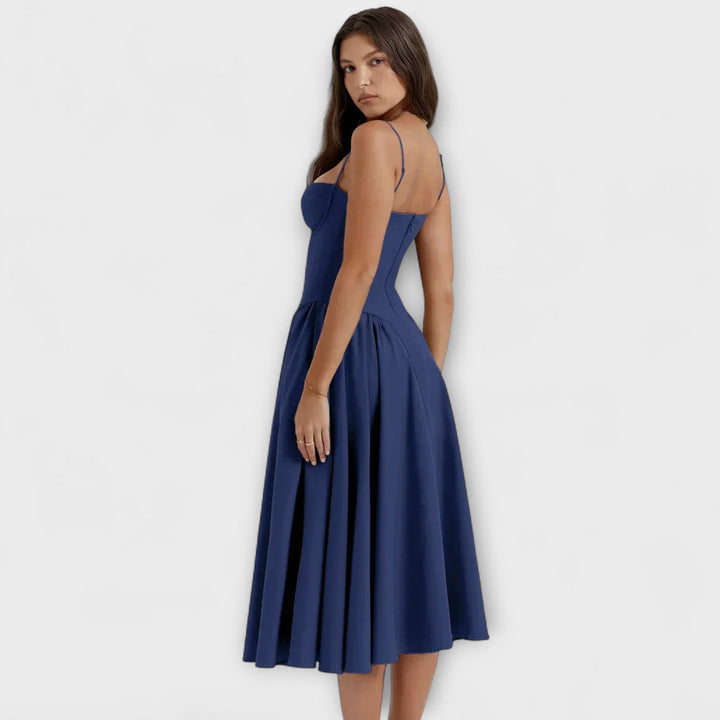 Caroline | Verfeinertes ärmelloses Korsettkleid