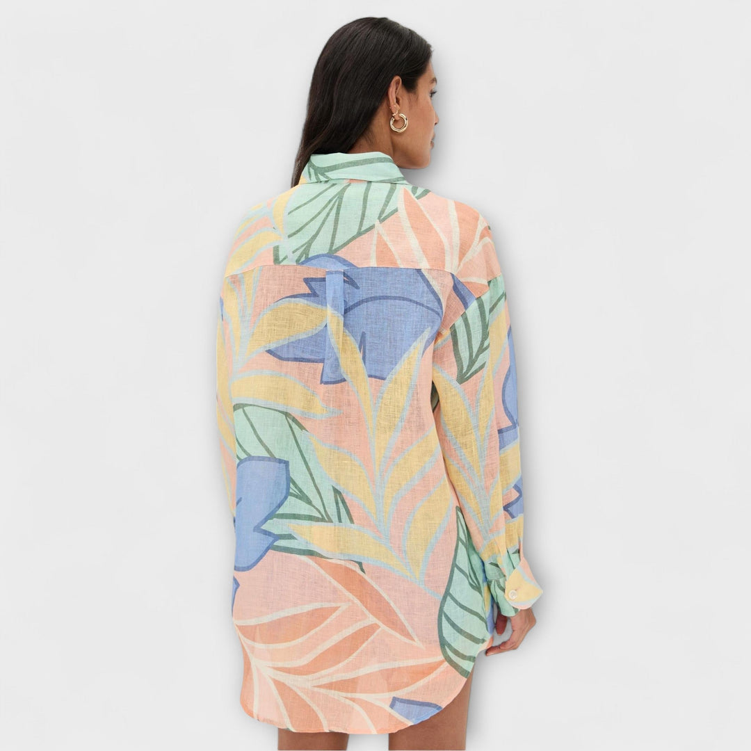 Elfriede | Tropisches Blattdruck Kurzset von Playa Boyfriend