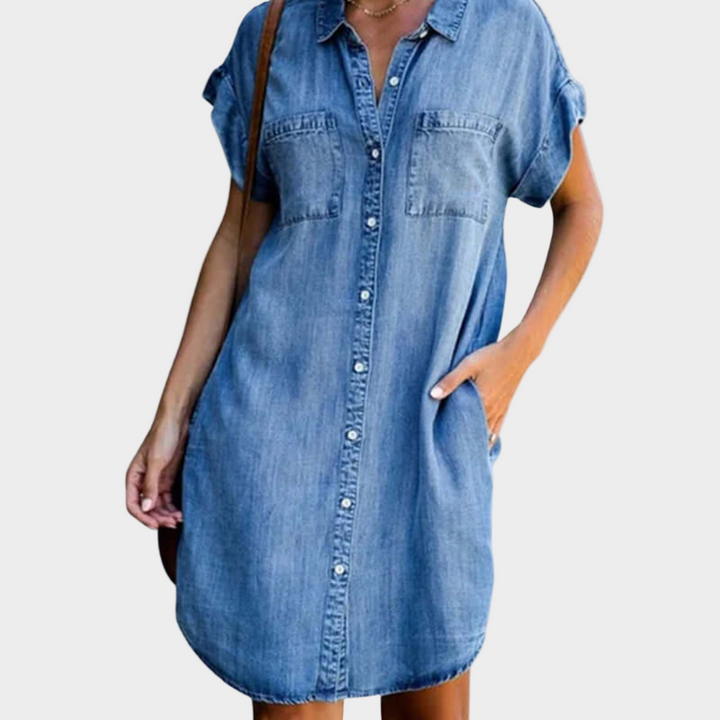 Margaretha | Lässiges Jeanskleid