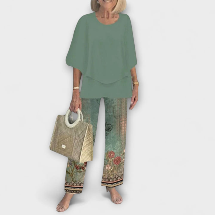 Clara | Modernes Set mit Bequemer Bluse und Hose