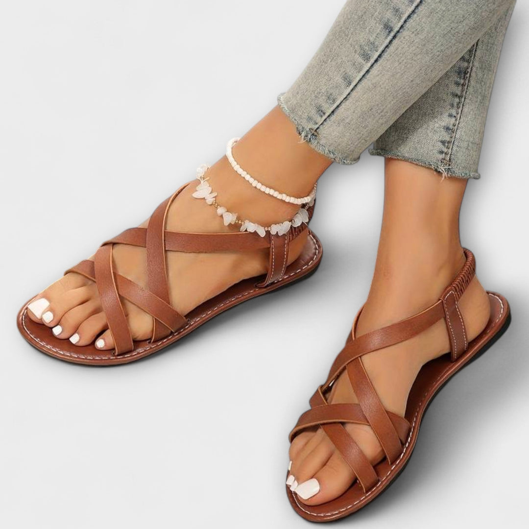 Mareike | Damen Sandalen mit leichtem Kreuzverschluss