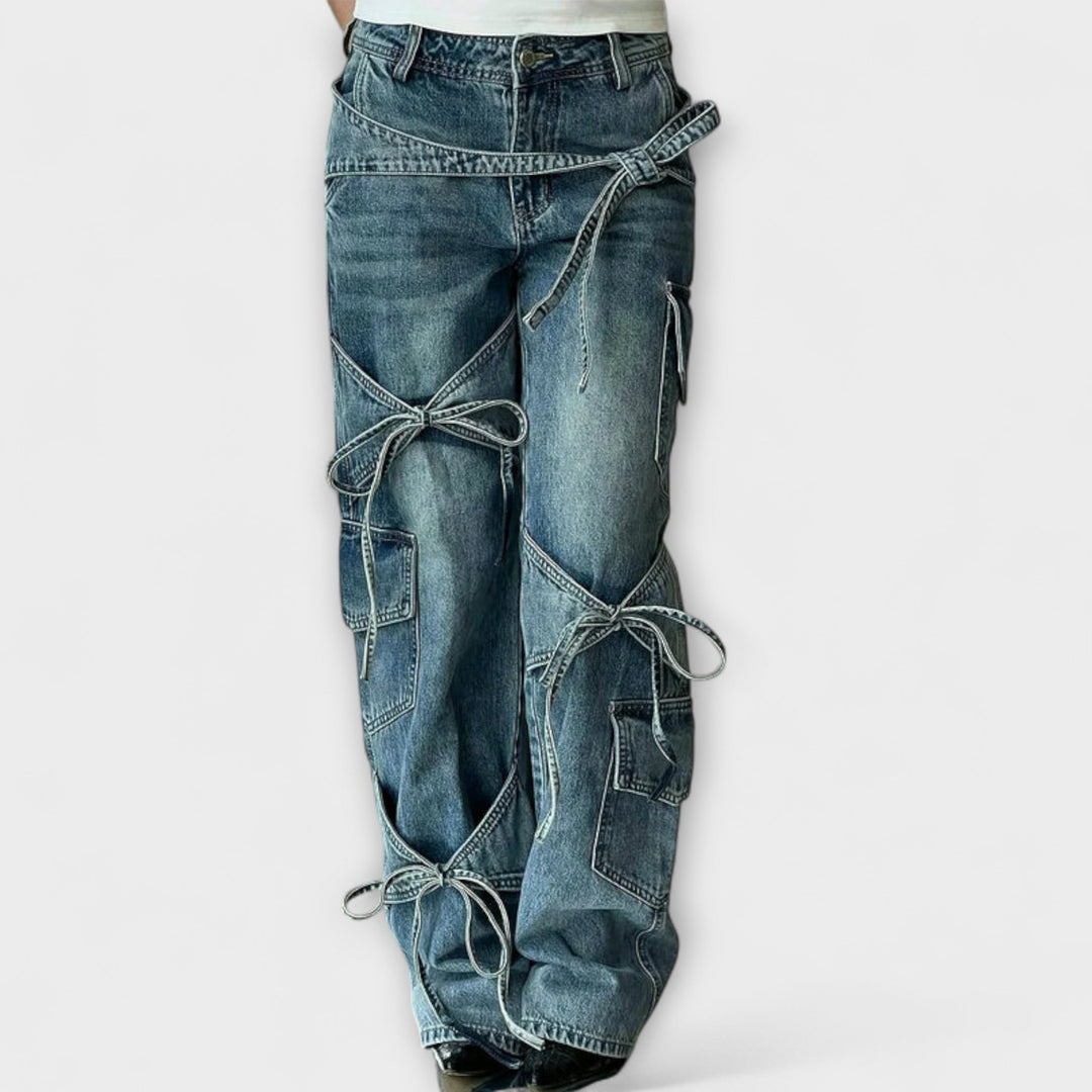 Mareike | Utility Jeans Jeans mit Knotendetail