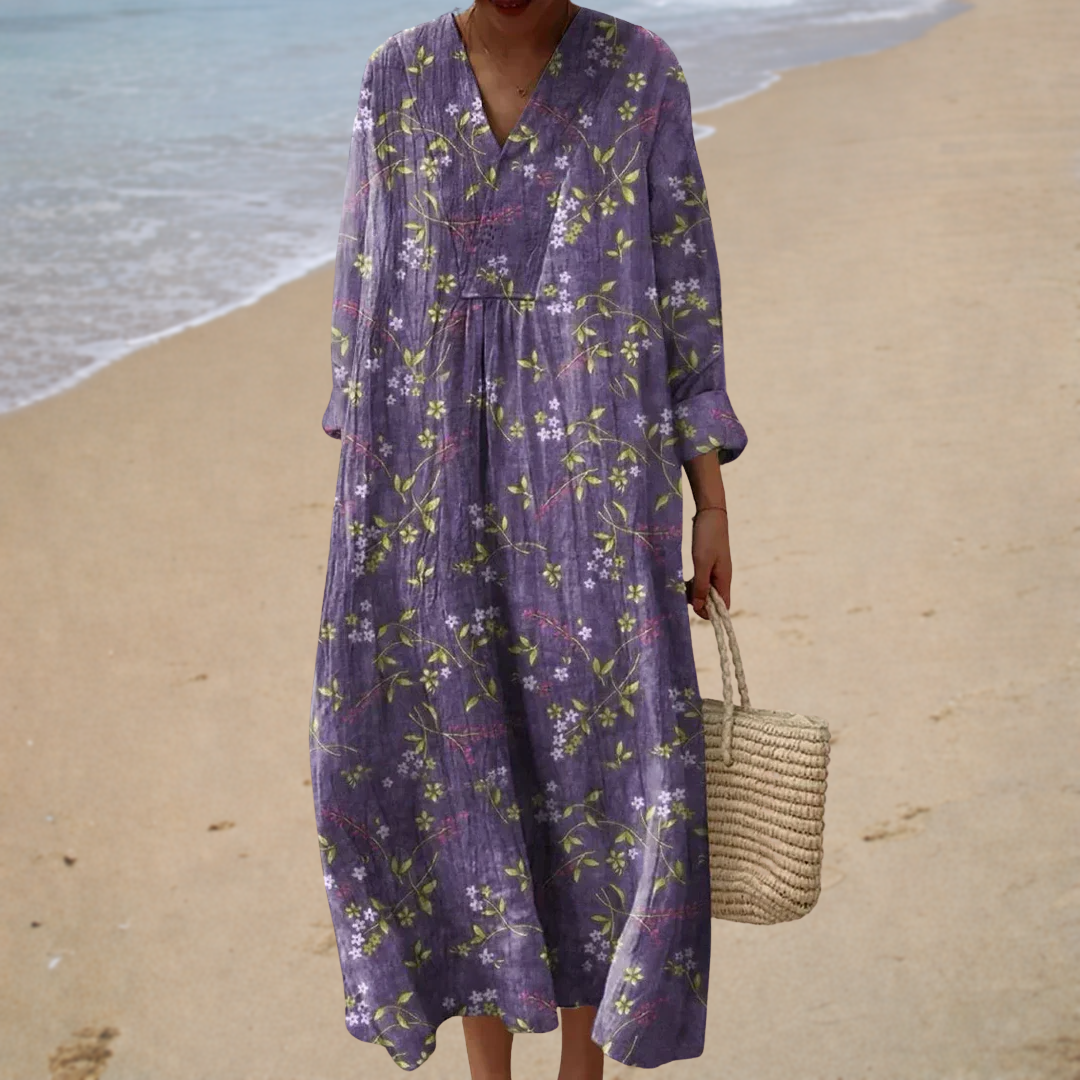 Theresa | Schmeichelhaftes bedrucktes Sommerkleid