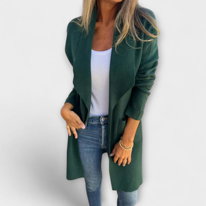 Fiona | Eleganter Longline-Strickjacke