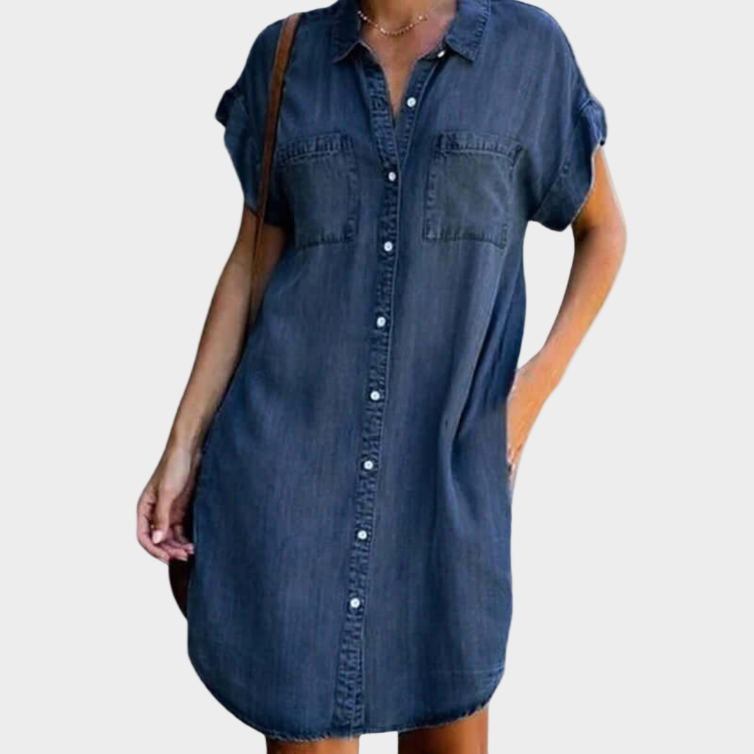 Margaretha | Lässiges Jeanskleid
