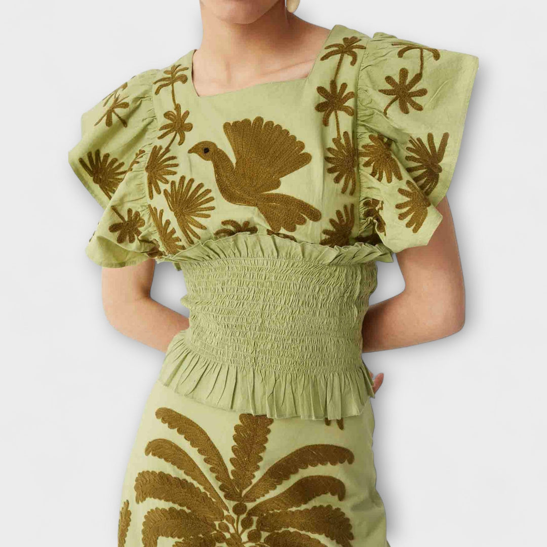 Cora | Schickes Palmbaumkleid
