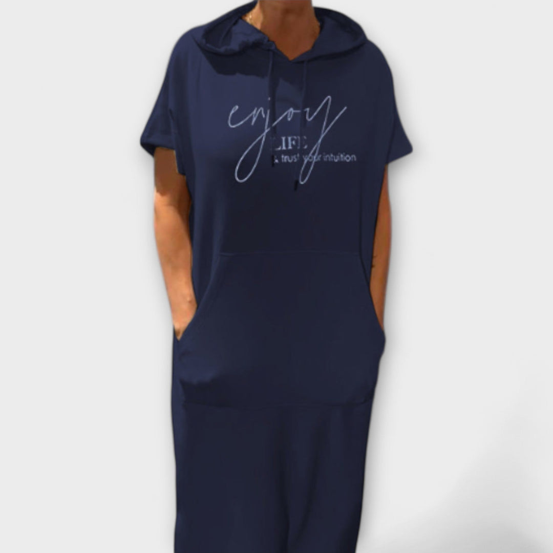 Nina | Entspanntes Kapuzenkleid Kleider
