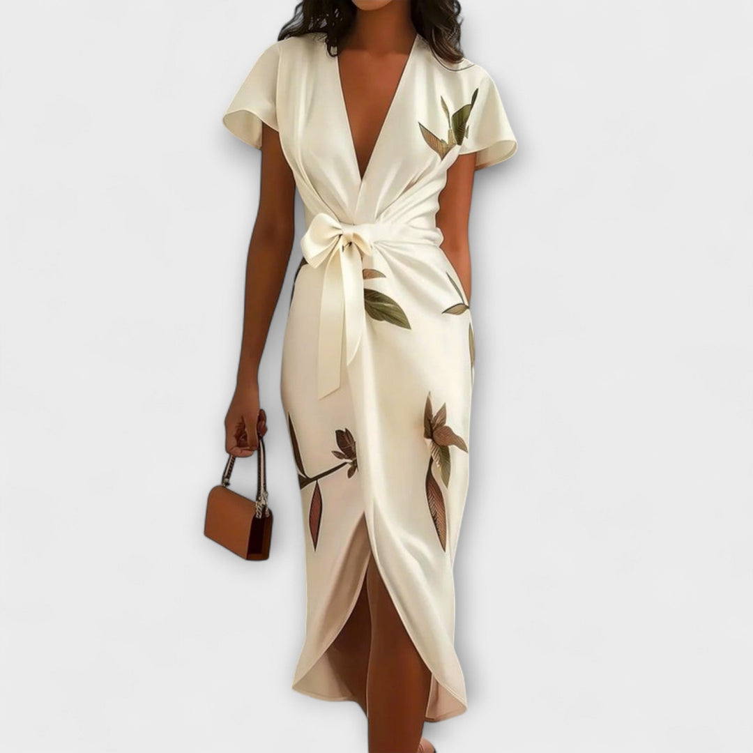Doris | Satin Wickel-Kleid
