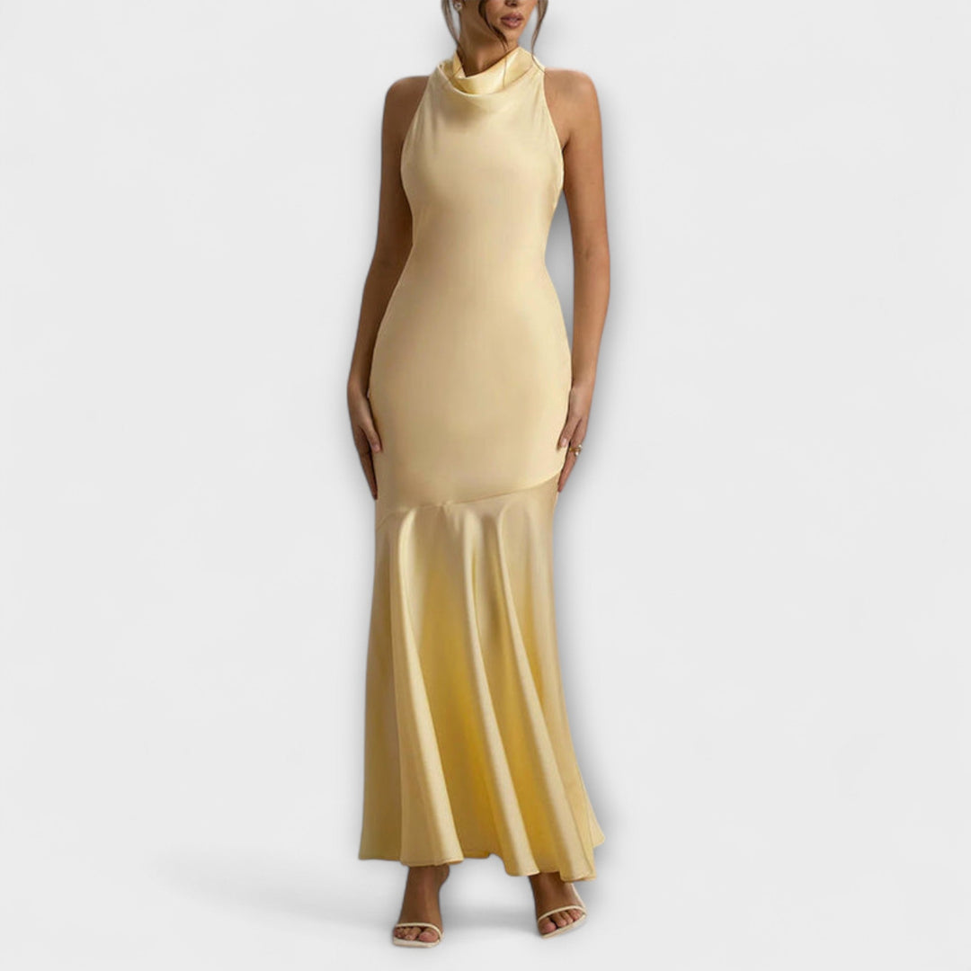 Anna | Elegantes Maxikleid aus Satin