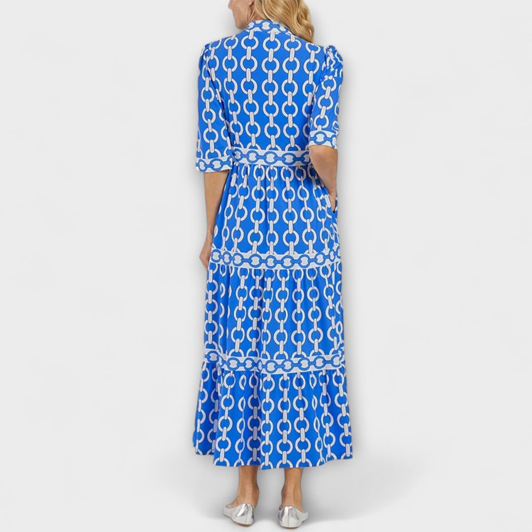 Rosa | Midi-Kleid mit Ketten