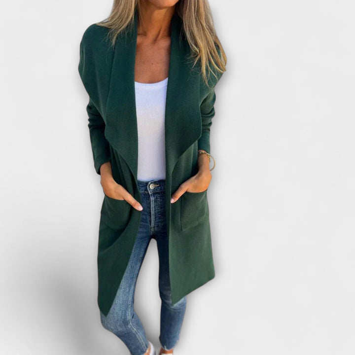 Fiona | Eleganter Longline-Strickjacke