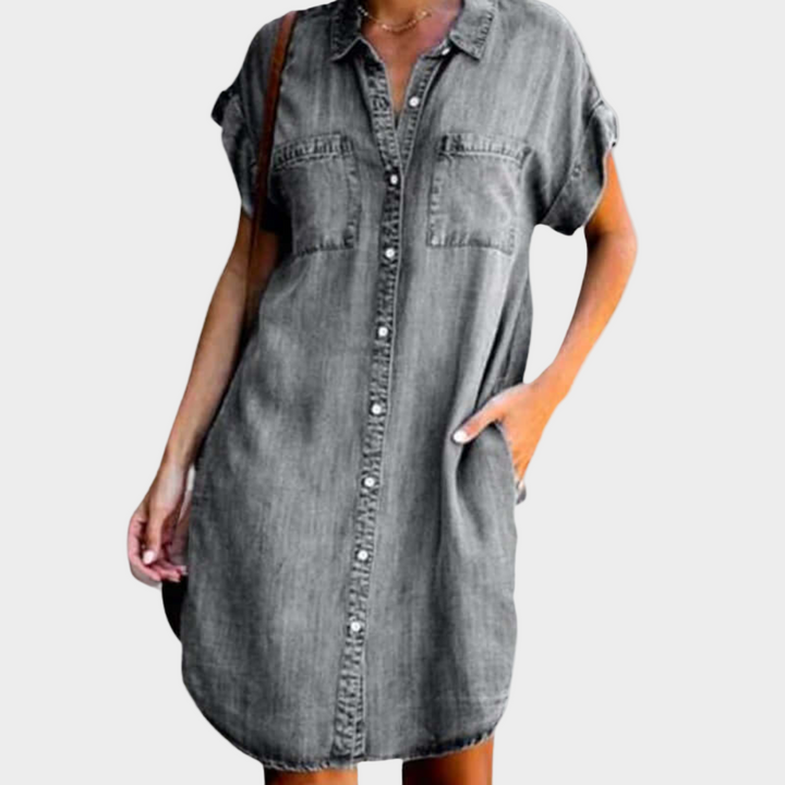 Margaretha | Lässiges Jeanskleid