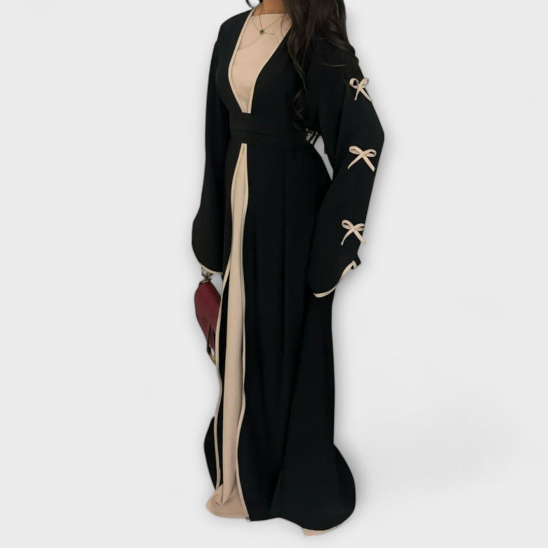 Marina | Schicker Strickjacke und Kleid Duo mit Schleifenverzierung
