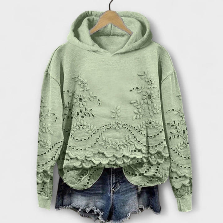 Karina | Vintage Hoodie Mit Blumenmuster